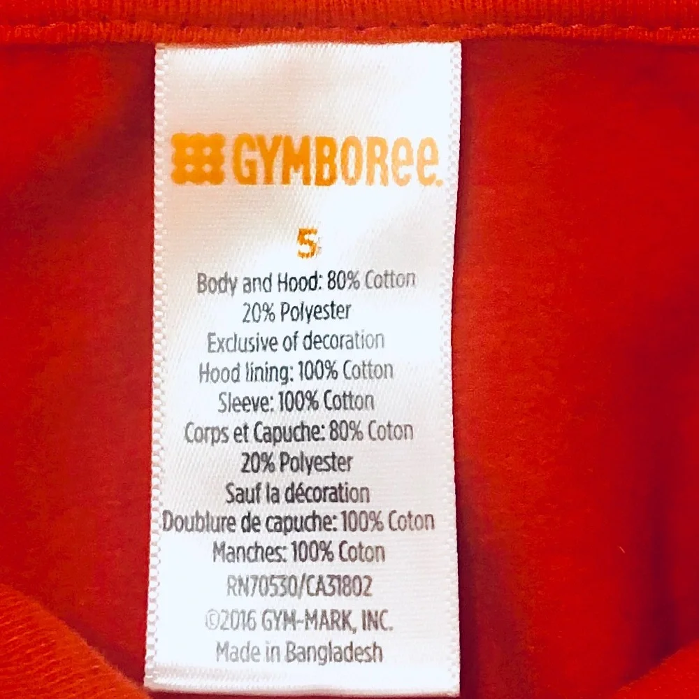 Gymboree One Piece Cotton Hoodie Dress Size 5